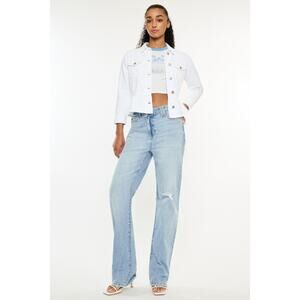KanCan Distressed High Waist Straight Jeans - KC20051L - Size 9/28